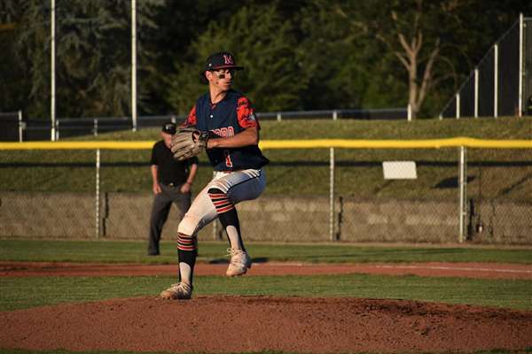 Medford Mustangs 2022 pitcher on mound